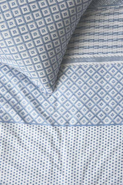 Rivièra Maison Dekbedovertrek Francesco - 260 x 200/220 cm - Blauw