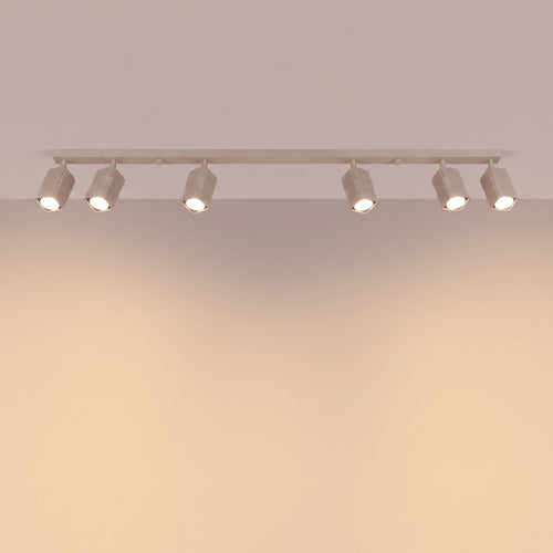 Sollux Lighting Plafondlamp RAYO 6L taupe - 117x6x16,5cm