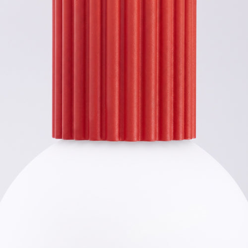 Sollux Lighting Plafondlamp HALO rood IP44 - 12x12x21cm
