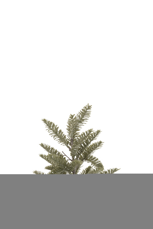 J-Line dennentak In Pot Glitter - kunststof - groen - small - 39 cm hoog