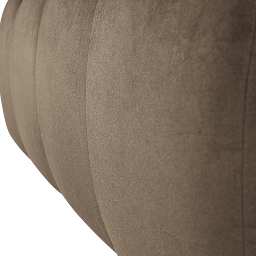 WOOOD eetbank 164 cm met rugleuning Mojo - Velvet - Taupe - 83x164x73