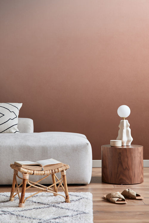 ESTAhome fotobehang kamerhoog dip dye kleurverloop terracotta - 200 x 279 cm - 159438 - vtwonen shop