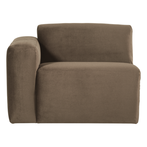 WOOOD 1-zits bank arm links Mojo Base - Velvet - Taupe - 74x105x97