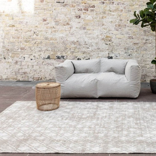 Eva Interior Buiten vloerkleed Frost - Bruin/grijs