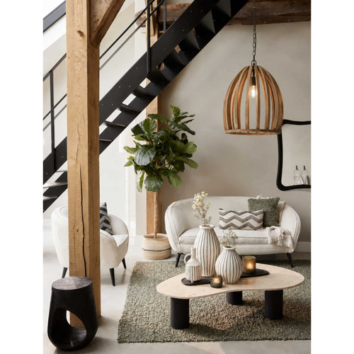 Light & Living hanglamp Haranka - bruin - Ø38cm