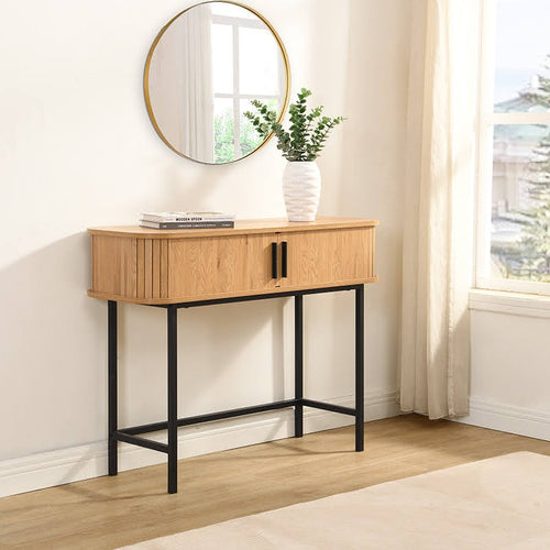 FurniLux Sidetable-Console Helsingborg  100x35x75 cm - Strak Scandinavisch Design uit de Sweden-serie - vtwonen shop