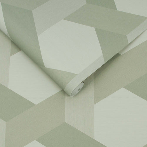 Graham & Brown Vliesbehang - Fractal Sage - Groen - vtwonen shop