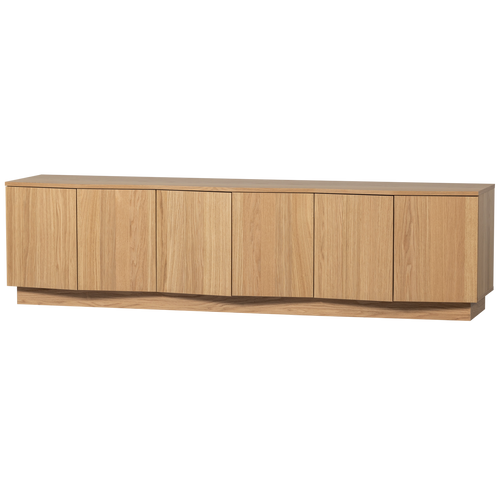 WOOOD tv-meubel 200 cm Zuma - Eiken (fsc) - Transparant - 52x200x45 cm - vtwonen shop