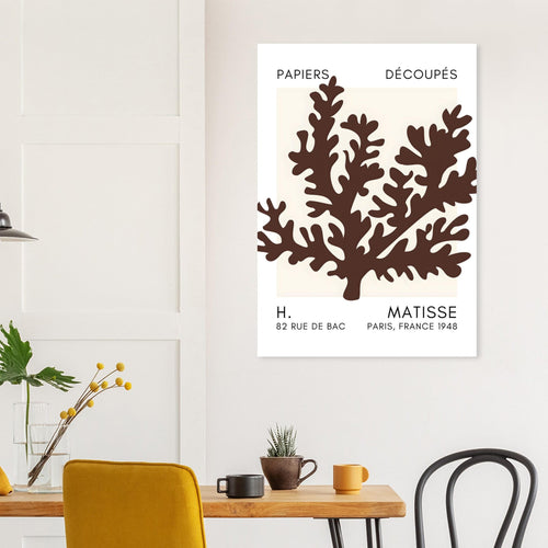 Artfulprints  Matisse – Aqua bloom brown   poster 30x40 cm - vtwonen shop