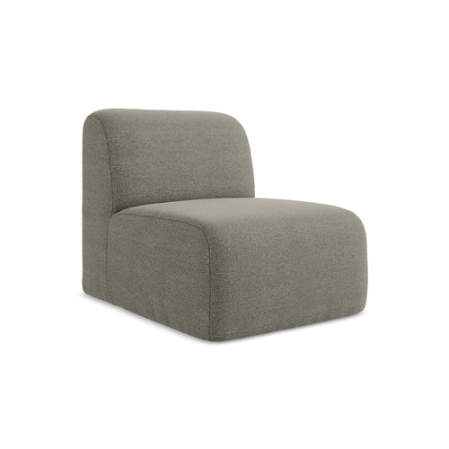 LaMiaSofa Bankmodule midden Cervo - bouclé - grijs - 70x94x75