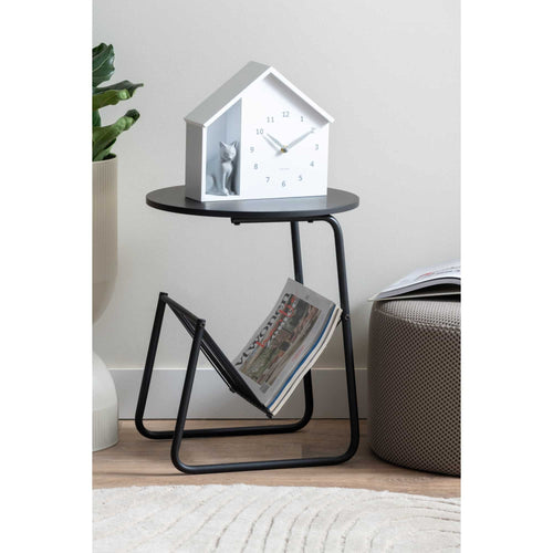 Leitmotiv bijzettafel Riqueza Revista - zwart - Ø40cm