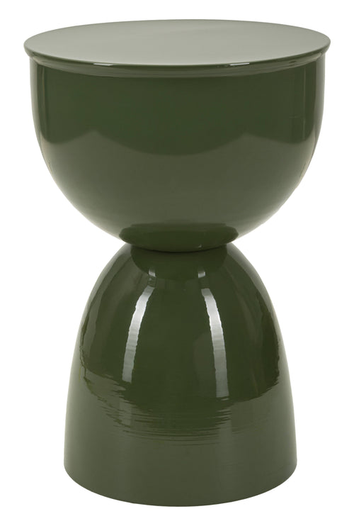 Mauro Ferretti Bijzettafel - ø31x46 cm - Glanzend groen