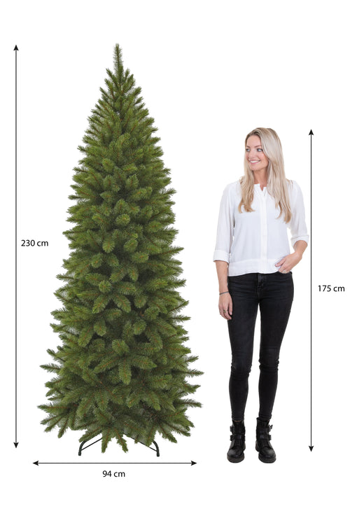 Triumph Tree Bristlecone Smalle Kunstkerstboom - Kunst Kerstboom H230 x Ø94 cm - Groen