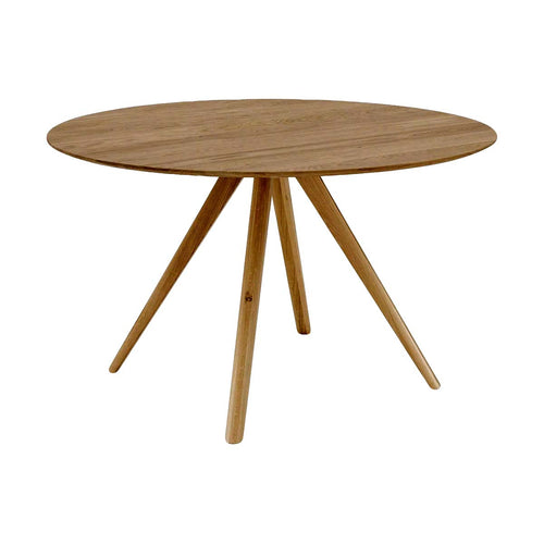 HelloTable eettafel Novum 30 - rond - � 120 cm - eiken tabacco - vtwonen shop