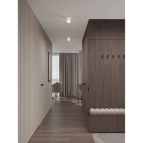 Nova Luce ZERO Bolvormige plafondlamp met witte LED G9 1x5W