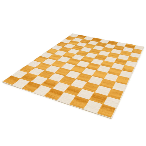 AFK Living vloerkleed Kleine Tegels - voor binnen en buiten - geel - 160 x 230 cm