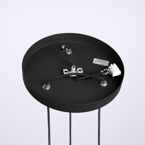 Sollux Lighting Hanglamp HALO 3P zwart - 25x25x125cm