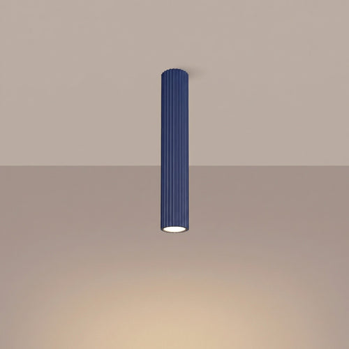Sollux Lighting Plafondlamp KARBON 40 ultramarijn - 6,5x6,5x40cm