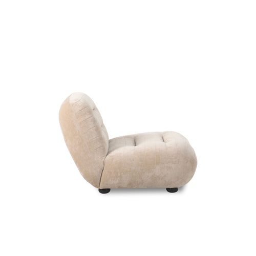 Dutchbone Wyatt Fauteuil Velours Beige - vtwonen shop