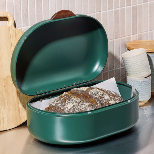 Salt & Pepper - Broodtrommel 40x29xH19,5cm groen Crust