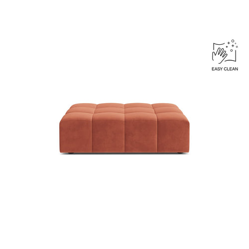 Cosmopolitan Design - Poef Chicago flueel koraal - 84x102x42cm