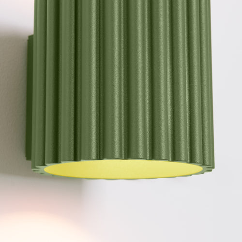Sollux Lighting Wandlamp AURA olijfgroen G9 - 10x12x10cm