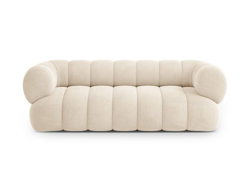 Cosmopolitan Design Bank Koge 3-zits, flueel lichtbeige - 95x210x70cm