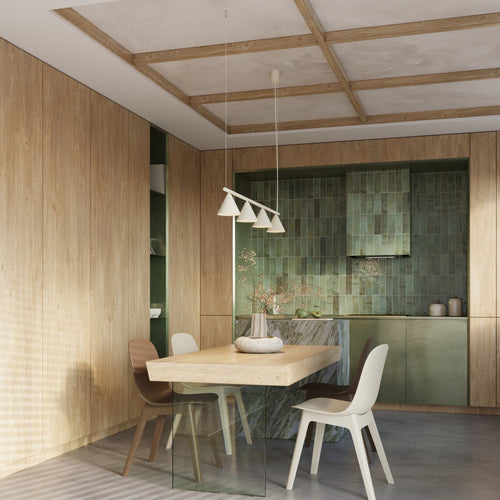 Sollux Lighting Kroonluchter NOX 4L beige - 122x14x215cm