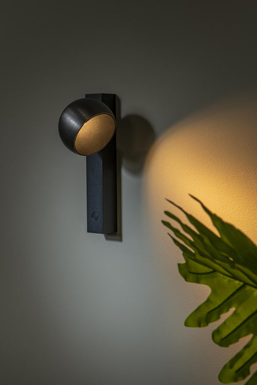 Lucide wandlamp ESFERA - Geïntegreerde LED - Grijs ijzer