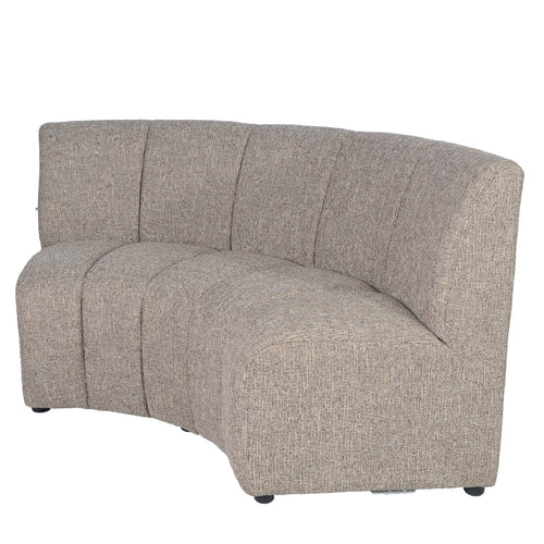 DÉJA Living Eetkamerbank Filo - Rond - Bruin - 170 cm - Met Rugleuning