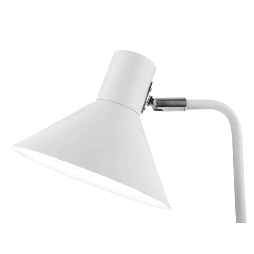 Leitmotiv tafellamp Office Curved - wit - 18x21.5x50.5cm
