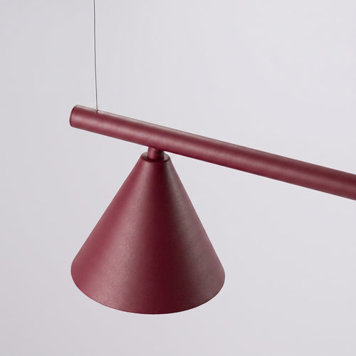 Sollux Lighting Kroonluchter NOX 4L bordeaux - 122x14x215cm
