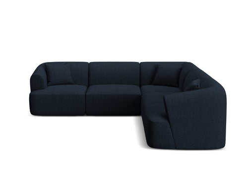 Cosmopolitan Design Symmetrische modulaire hoekbank Campi 6-zits, structurele stof koningsblauw - 255x255x70cm