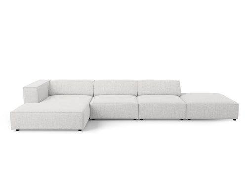 Cosmopolitan Design linker hoekbank Arendal 5-zits, chenille, lichtgrijs - 166x341x70cm