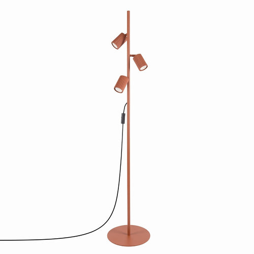 Sollux Lighting Vloerlamp KARBON 3 rode oker - 30x30x155cm