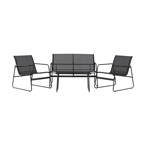 Nest outdoor Vidar Loungeset 4 Delig - Zwart
