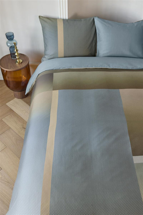 Kardol dekbedovertrek Sloane Square - 260x200/220 cm - blauw grijs - vtwonen shop