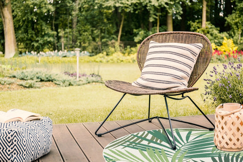 AFK Living vloerkleed Tropical - voor binnen en buiten - groen - 160 x 160 cm - vtwonen shop