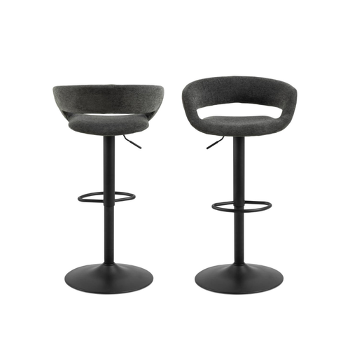 Rebellenclub Barkruk Lara - Set Van 2 - Donker Grijs - vtwonen shop