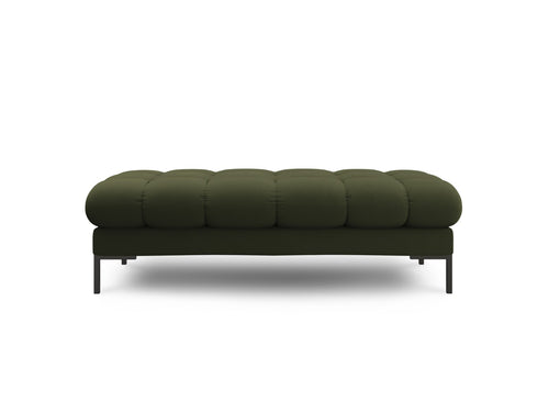 Cosmopolitan Design Bank Bali 2-zits, structurele stof, groente - 62x133x40cm