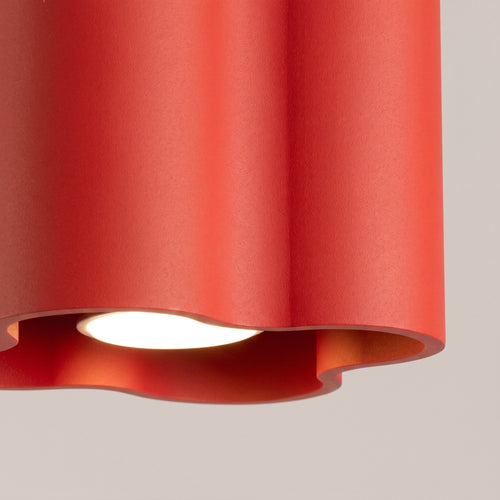 Sollux Lighting Plafondlamp OVIO 1 rood GU10 - 12x12x10cm