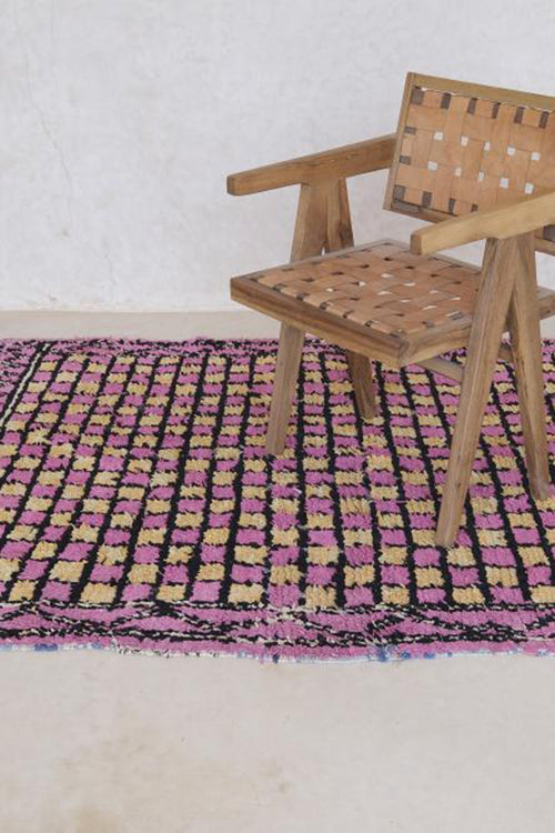 AFK Living vloerkleed Berber - handgemaakt - Gerecyclede textiel - 184 x 150 cm