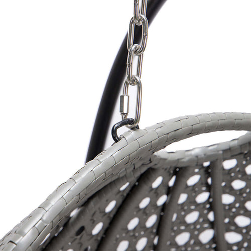 Home Deluxe - Polyrattan hangstoel TWIN | Kleur: Grijs - vtwonen shop