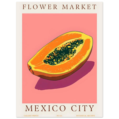 Artfulprints  Flower market - Mexico City   poster 30x40 cm - vtwonen shop