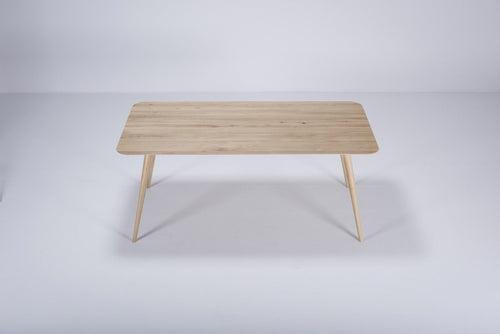 Gazzda Stafa table houten eettafel whitewash - 180 x 90 cm - vtwonen shop