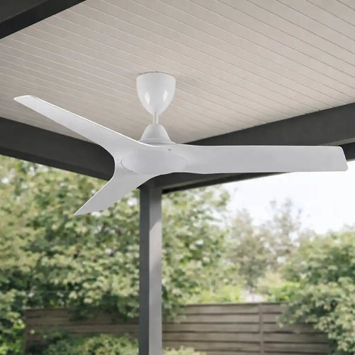 CristalRecord plafondventilator Orkaan - outdoor - 132 x 43 cm - wit
