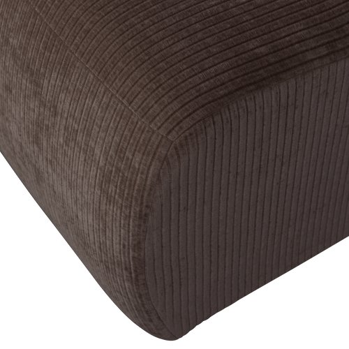 WOOOD 1-zits bank Mojo - Ribstof - Bruin - 74x80x97 - vtwonen shop