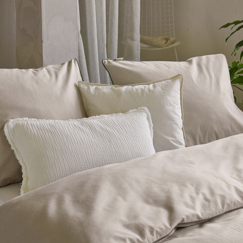 Walra - Dekbedovertrek Sweet Softy - 240x220 cm - Zand