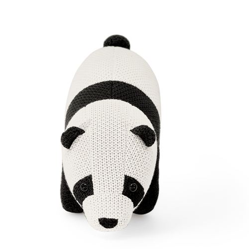 Pintado & Lacado knuffeldier Panda - zwart - 52 cm