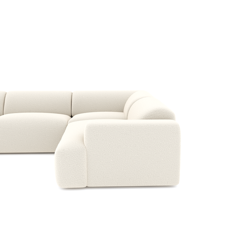 Sia Home - Panoramische banken MYRA - Bouclette stof - Crème - 354cm - vtwonen shop